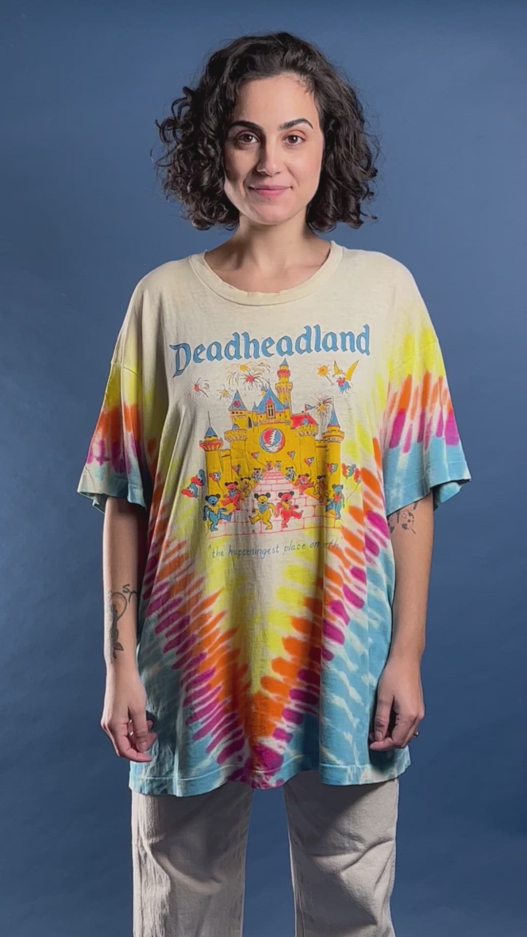 Vintage RARE 1992 Grateful Dead DEADHEADLAND Disneyland Parody T-shirt