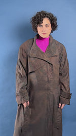 Load and play video in Gallery viewer, Vintage 1980s LONDON FOG Floral Trench Coat
