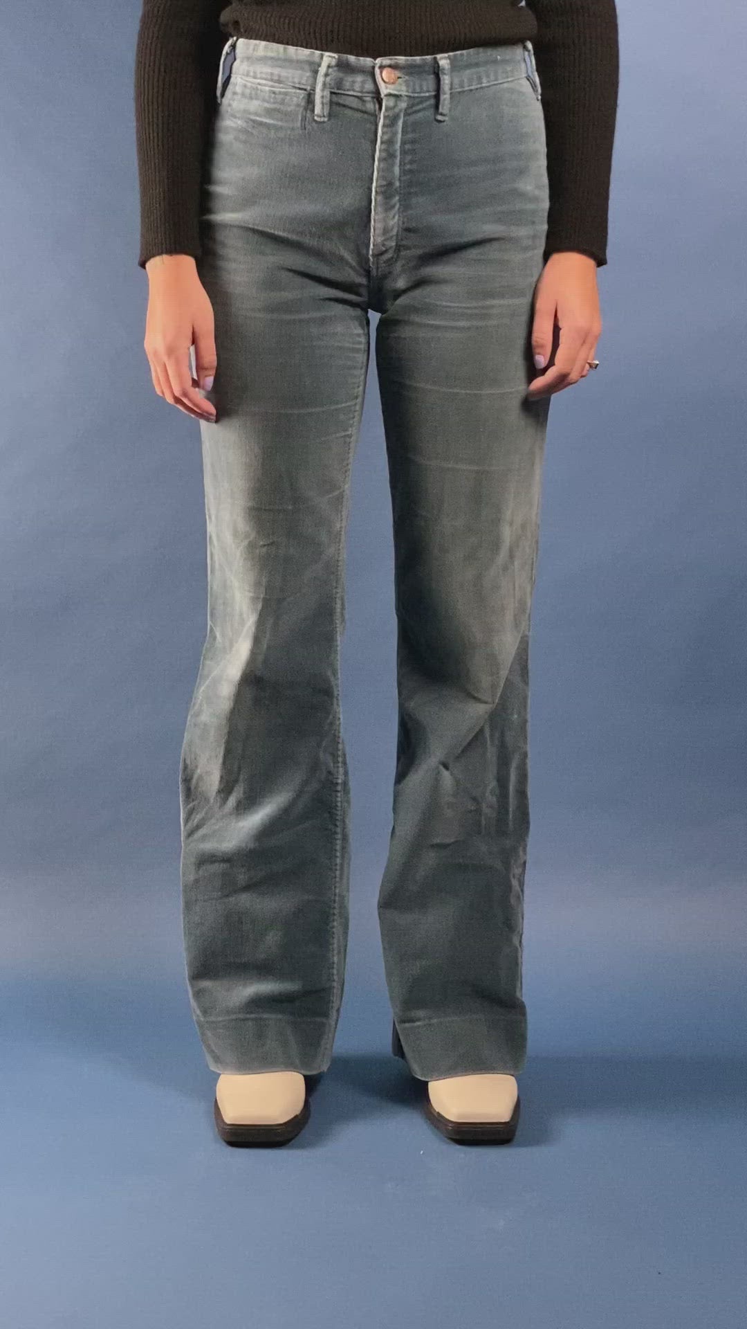 Vintage 1970s Corduroy Flare Trousers