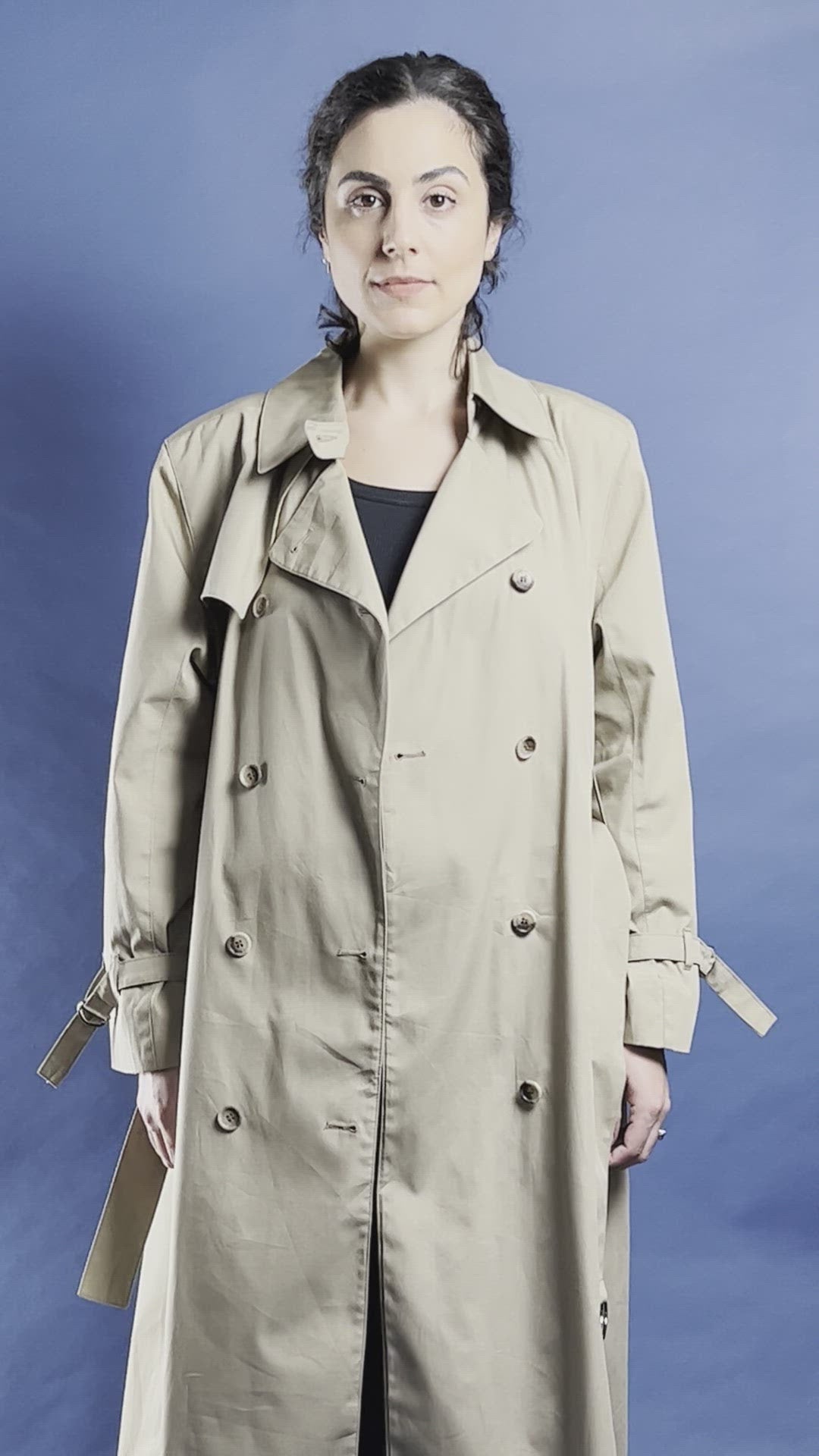 Vintage 1970s London Fog Beige Classic Trench Coat