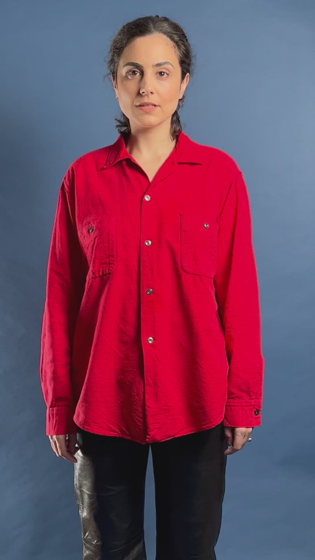 Vintage 1960s SANFORISED Red Flannel Shirt