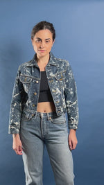 Load and play video in Gallery viewer, Vintage 1990s LEE Denim Tie Dye Jacket
