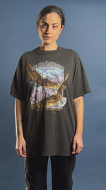 Load and play video in Gallery viewer, Vintage 1990s Harley Davidson t-shirt w/ eagle Illustration
