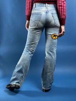 Load image into Gallery viewer, Vintage 1960s Orange Tab LEVI&#39;s Bootcut Jeans
