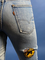 Load image into Gallery viewer, Vintage 1960s Orange Tab LEVI&#39;s Bootcut Jeans
