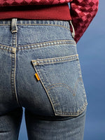 Load image into Gallery viewer, Vintage 1970s Orange Tab LEVI&#39;s Bootcut Jeans
