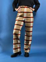 Load image into Gallery viewer, Vintage 1970s Check Fabric Trousers
