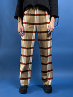 Load image into Gallery viewer, Vintage 1970s Check Fabric Trousers
