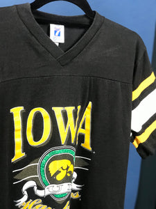 Vintage 1970s LOGO IOWA Hawkeyes Sports Tee