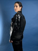 Load image into Gallery viewer, Vintage 1980s Kenn Sporn for Wippette Vinyl Cropped Moto Jacket
