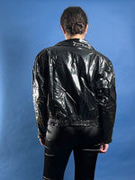 Load image into Gallery viewer, Vintage 1980s Kenn Sporn for Wippette Vinyl Cropped Moto Jacket
