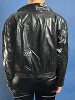 Load image into Gallery viewer, Vintage 1980s Kenn Sporn for Wippette Vinyl Cropped Moto Jacket
