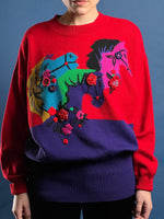 Load image into Gallery viewer, Vintage 1980s ESCADA by MARGARETA LEY Jumper w/ Embroidery
