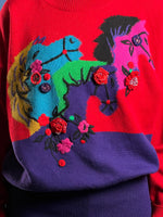 Load image into Gallery viewer, Vintage 1980s ESCADA by MARGARETA LEY Jumper w/ Embroidery
