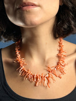 Load image into Gallery viewer, Antique Art Deco 1930s Coral Branches Beaded Necklace
