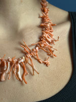 Load image into Gallery viewer, Antique Art Deco 1930s Coral Branches Beaded Necklace
