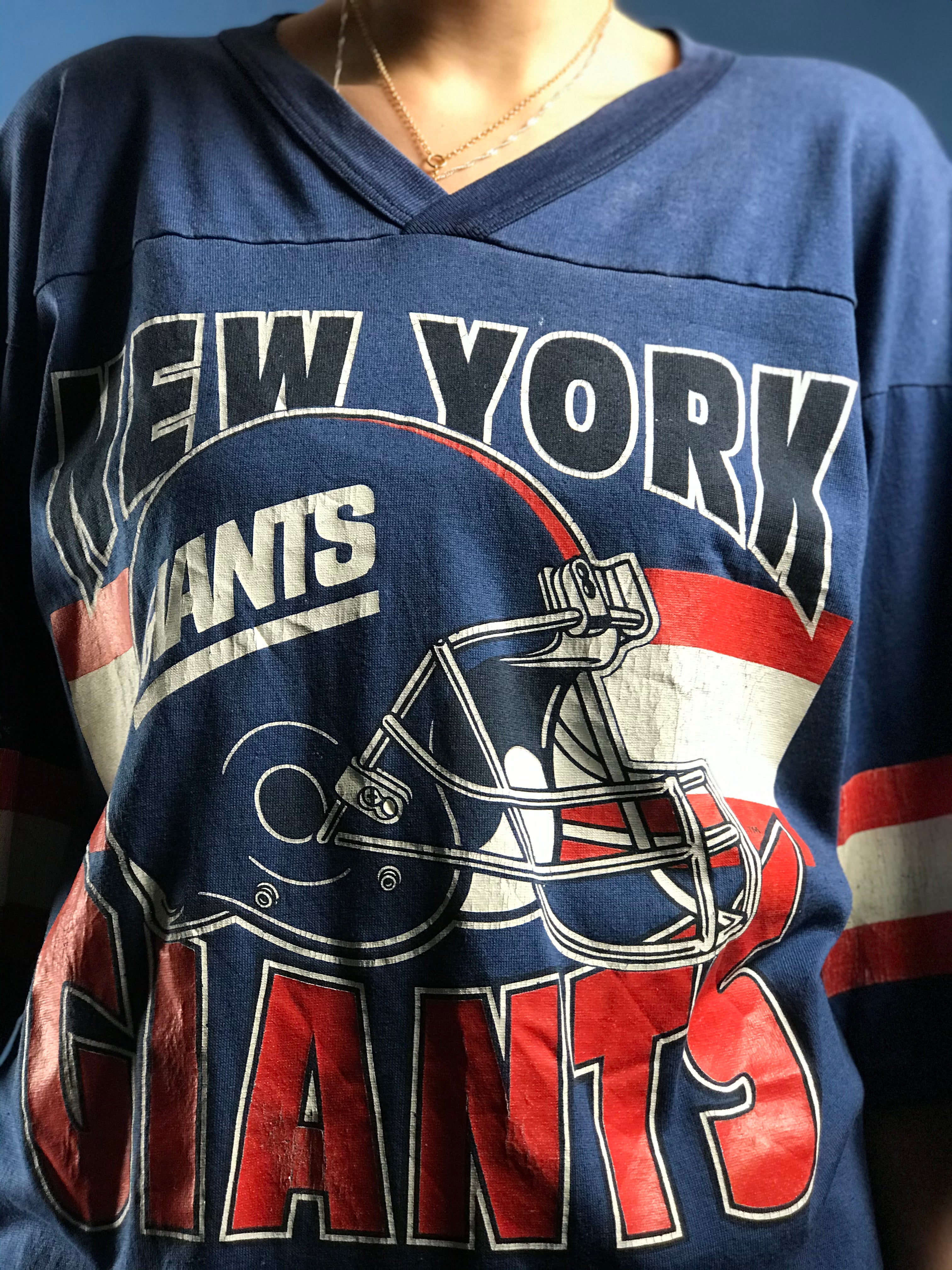 Vintage 1970s NFL New York GIANTS Jersey/Tshirt