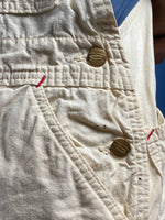 Load image into Gallery viewer, Vintage 1980s Distressed White CARHARTT Dungarees
