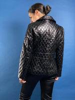 Load image into Gallery viewer, Vintage 1990s Joseph Ribkoff Vinyl Padded Jacket
