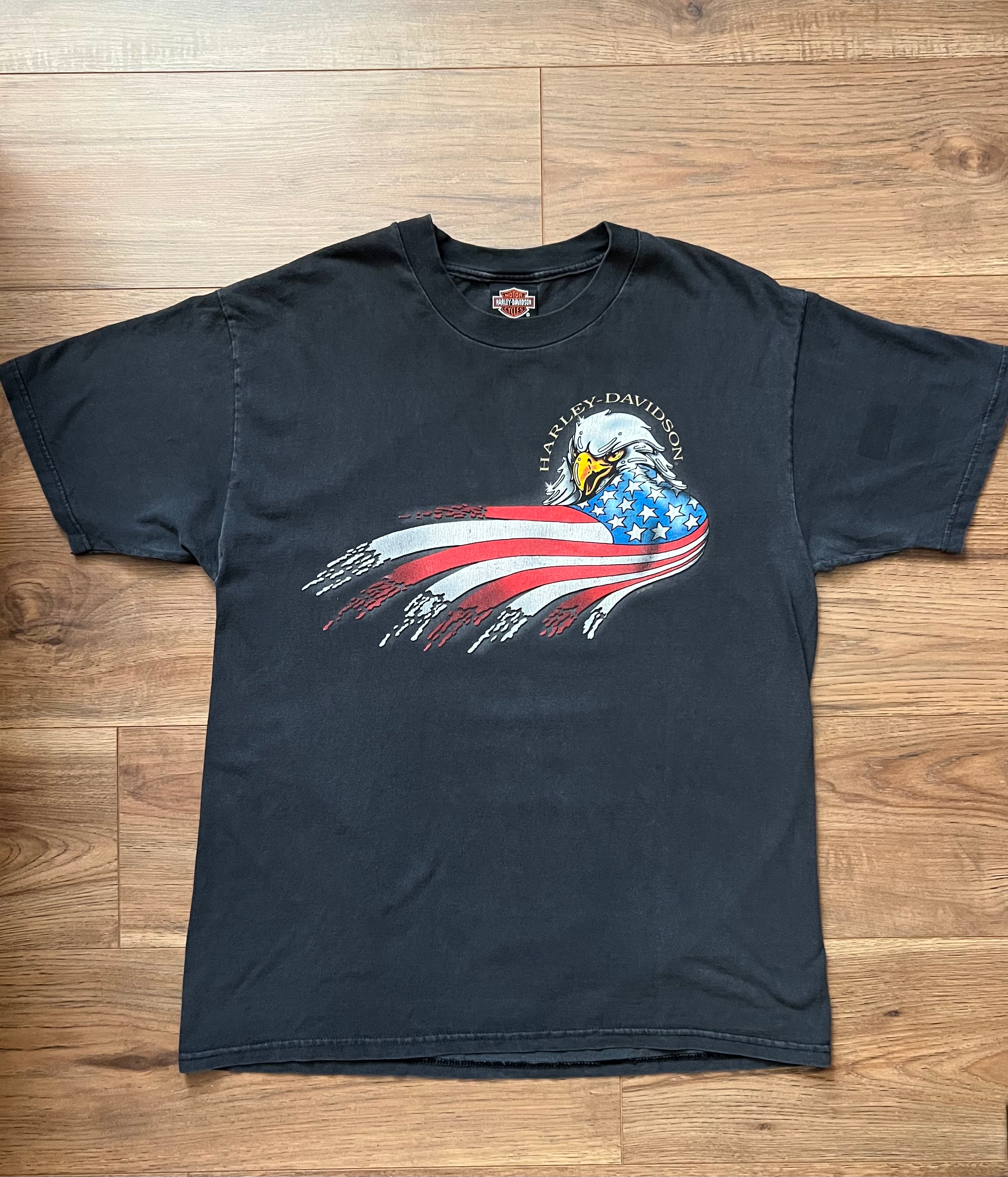 Vintage 1997 Harley Davidson T-shirt w/ Eagle Illustration