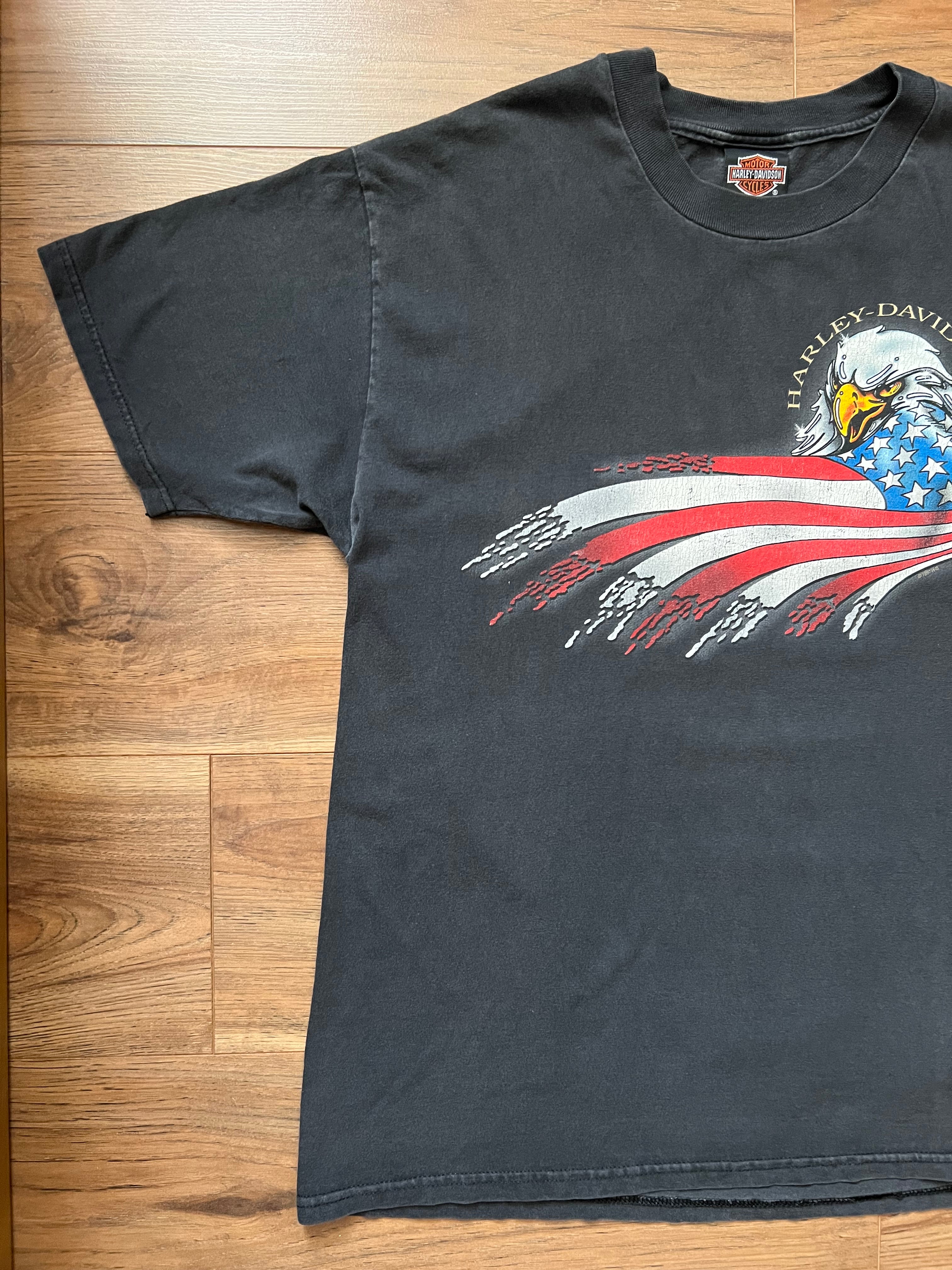 Vintage 1997 Harley Davidson T-shirt w/ Eagle Illustration