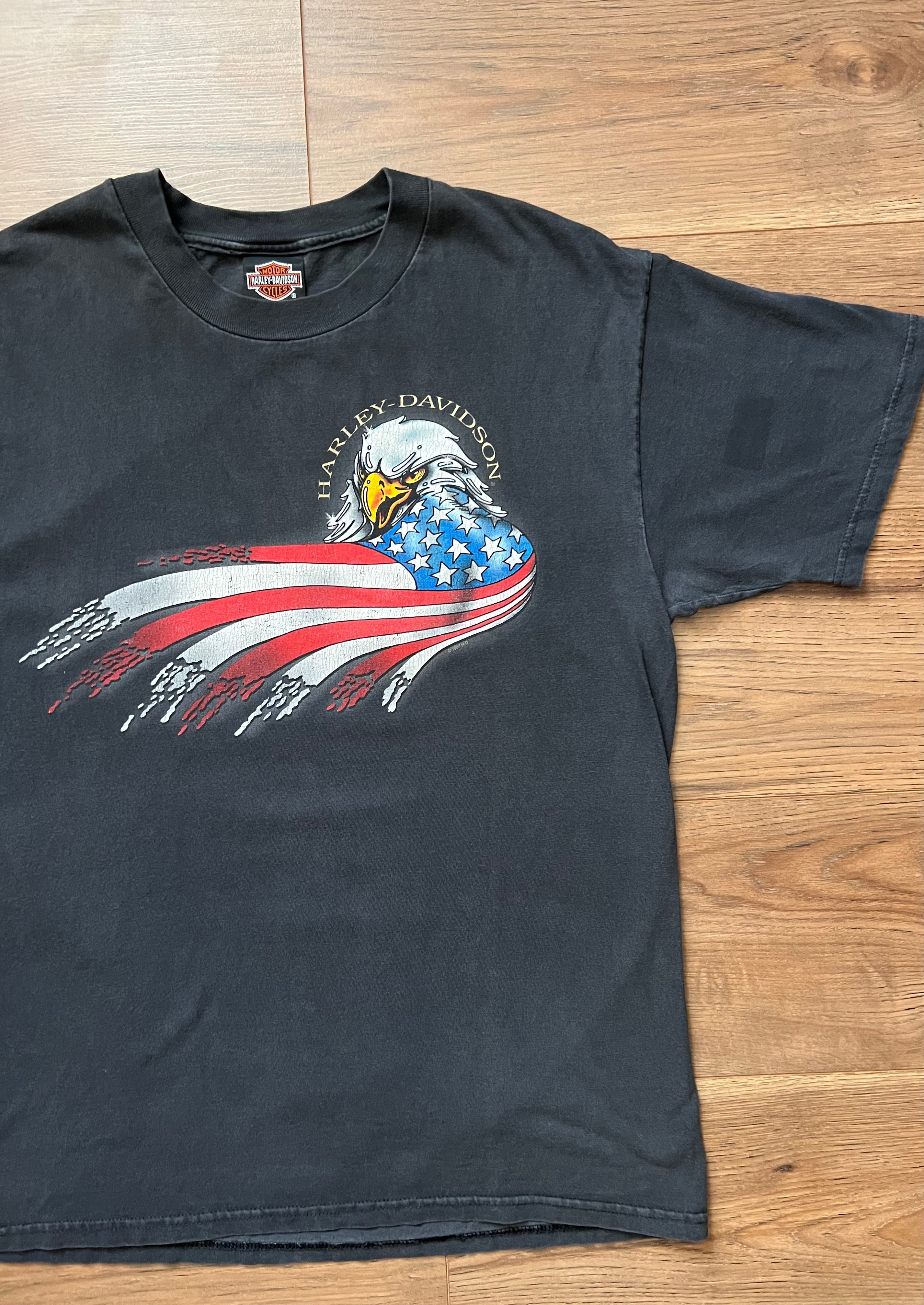 Vintage 1997 Harley Davidson T-shirt w/ Eagle Illustration