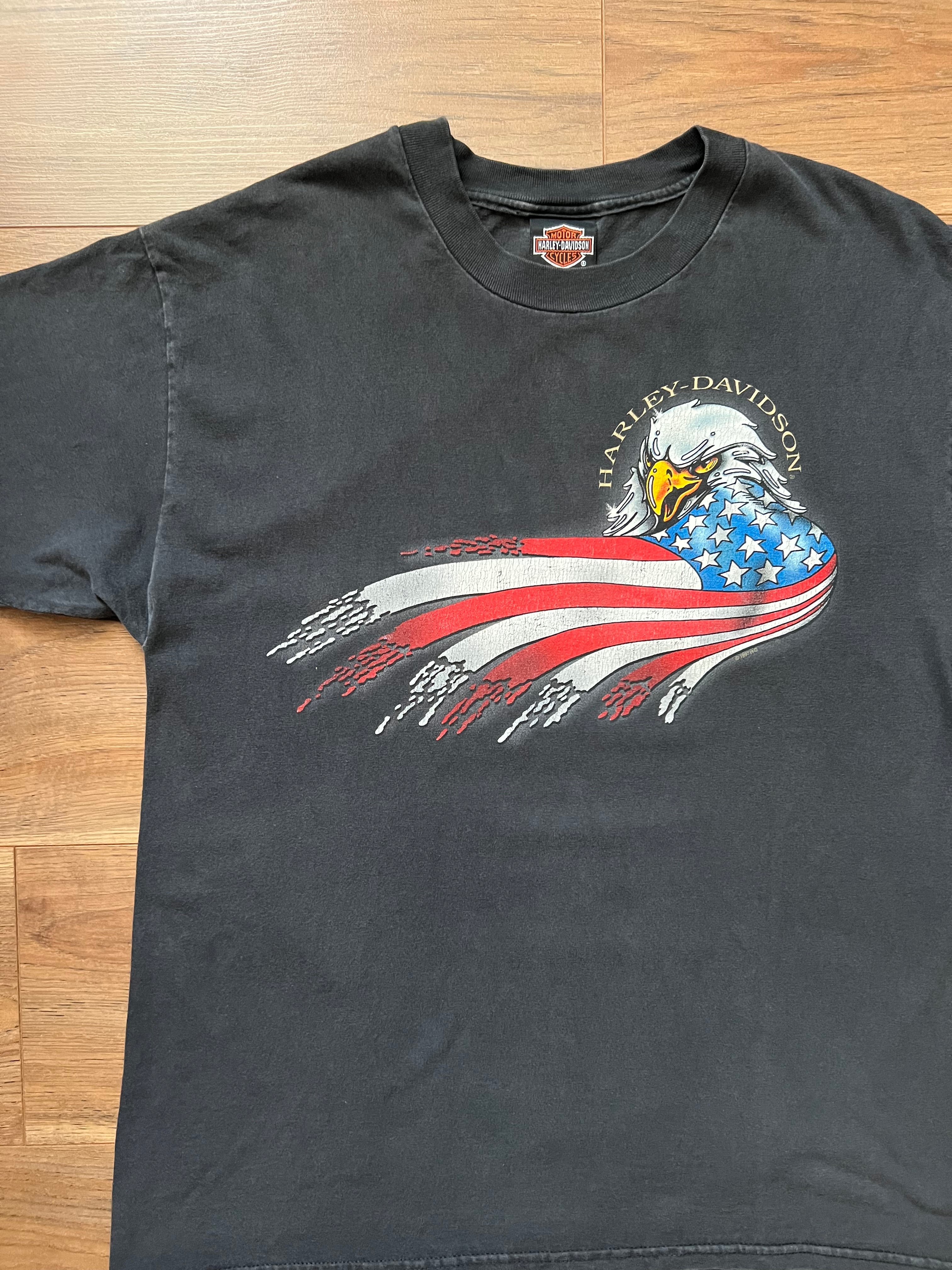 Vintage 1997 Harley Davidson T-shirt w/ Eagle Illustration