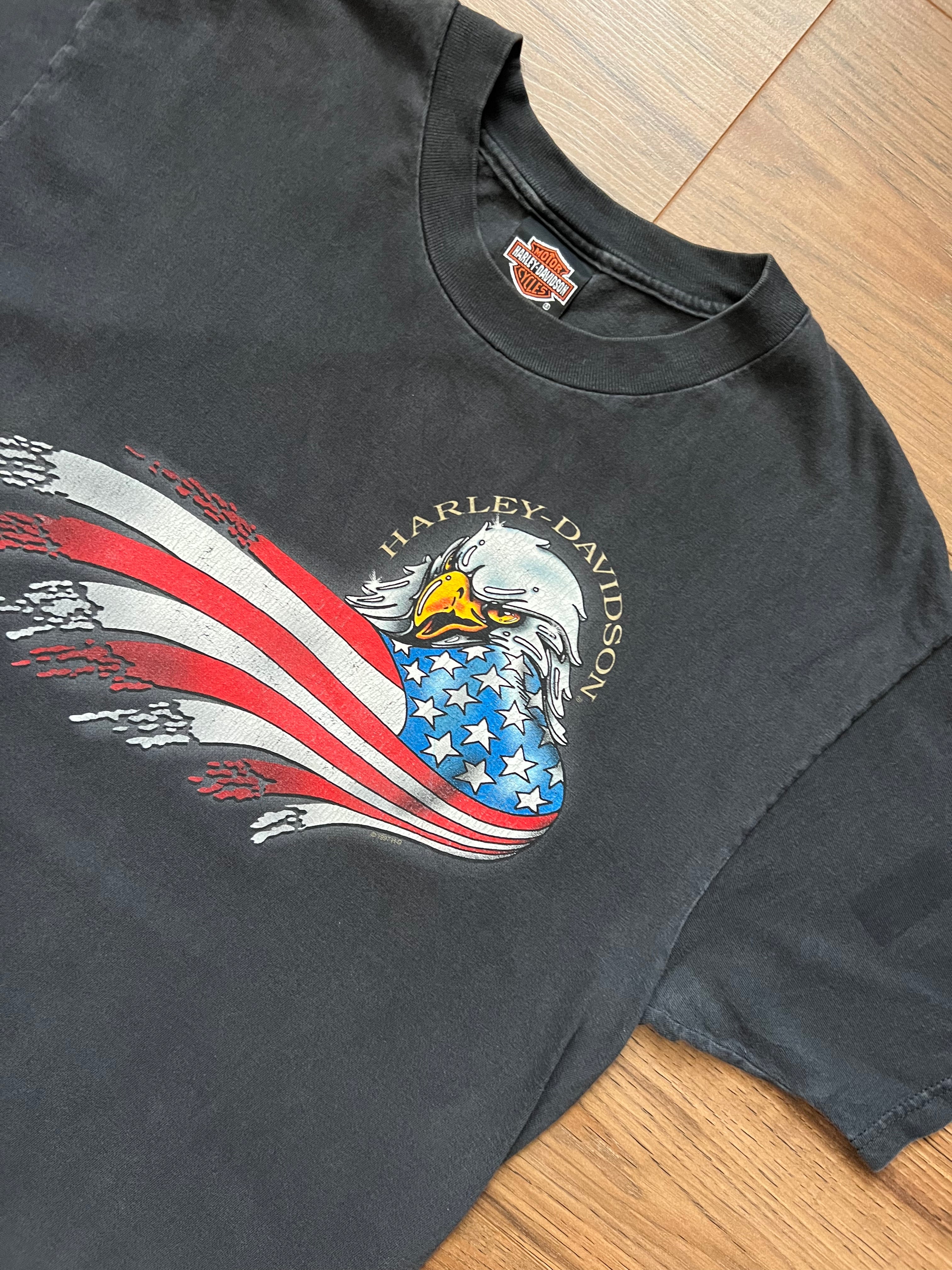 Vintage 1997 Harley Davidson T-shirt w/ Eagle Illustration