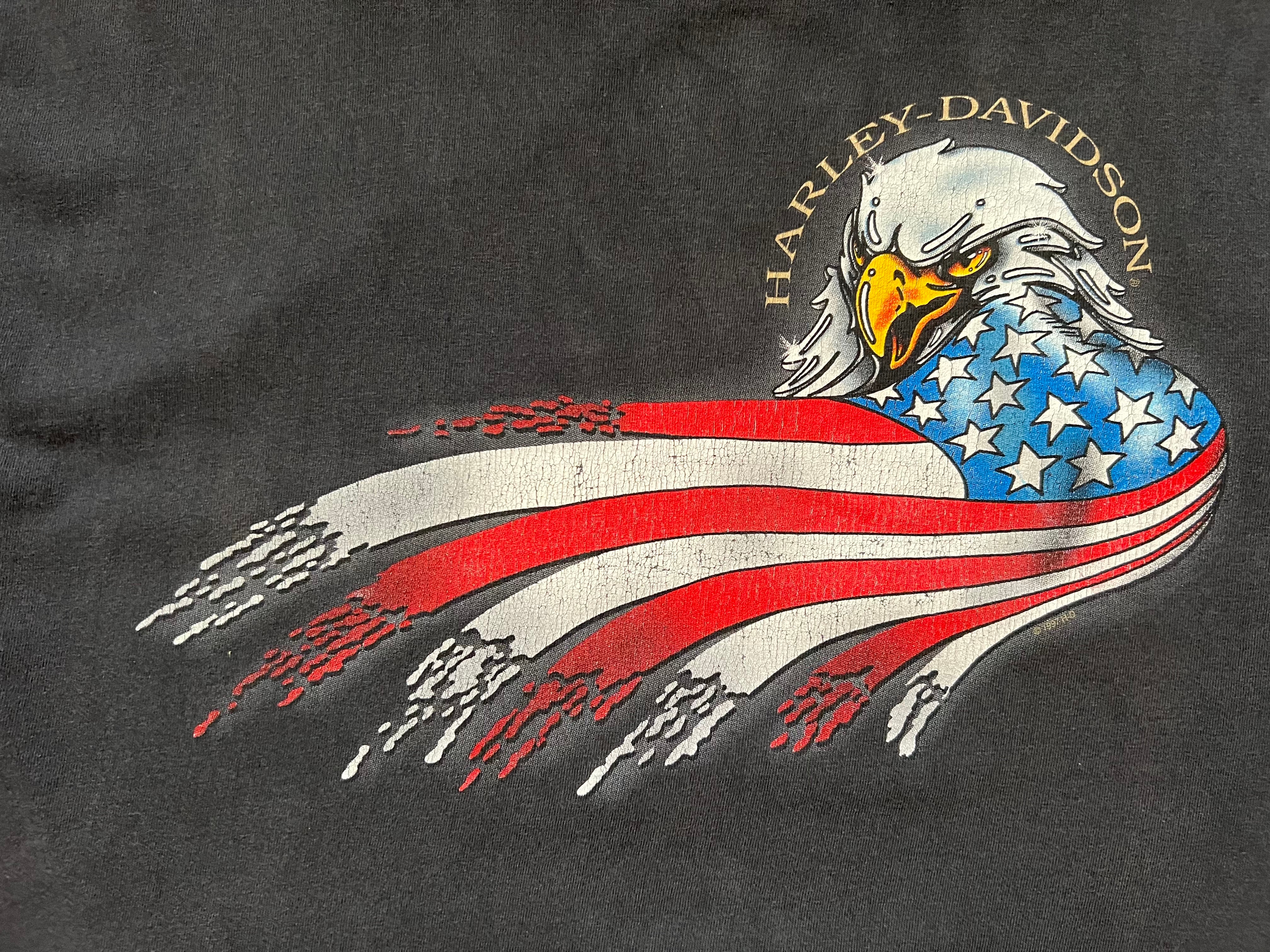 Vintage 1997 Harley Davidson T-shirt w/ Eagle Illustration