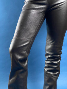 Vintage 1990s Leather Flare Trousers