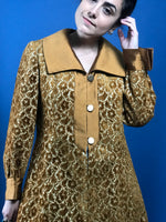 Load image into Gallery viewer, Vintage 1960s Lilli Ann Brocade Penny Lane Coat
