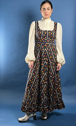 Load image into Gallery viewer, Vintage 1960s Prairie Floral Maxi Dress
