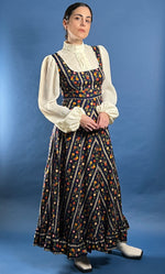 Load image into Gallery viewer, Vintage 1960s Prairie Floral Maxi Dress
