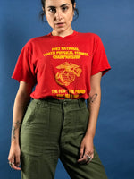 Load image into Gallery viewer, Vintage 1982&#39; US Marines Screenstar T-shirt
