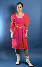 Load image into Gallery viewer, Vintage 1970s Richard Shops Stripe Prairie Dress
