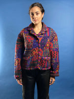 Load image into Gallery viewer, Vintage 1980s MISSONI Wool Abstract Pattern Jacket
