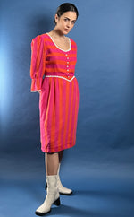 Load image into Gallery viewer, Vintage 1970s Richard Shops Stripe Prairie Dress
