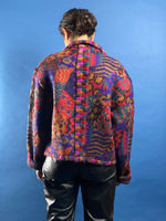 Load image into Gallery viewer, Vintage 1980s MISSONI Wool Abstract Pattern Jacket
