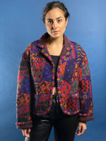 Load image into Gallery viewer, Vintage 1980s MISSONI Wool Abstract Pattern Jacket
