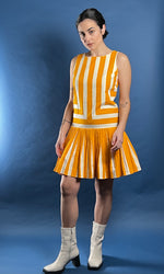 Load image into Gallery viewer, Vintage 1960s Elisabeth Stewart Mod style Dress w/ Geo Pattern
