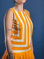 Load image into Gallery viewer, Vintage 1960s Elisabeth Stewart Mod style Dress w/ Geo Pattern
