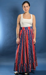 Load image into Gallery viewer, Vintage 1970s Maxi Floral Summer Skirt
