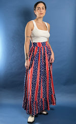 Load image into Gallery viewer, Vintage 1970s Maxi Floral Summer Skirt
