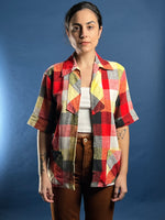 Load image into Gallery viewer, Vintage 1950s Handmade Summer Shirt w/ Talon Zipper
