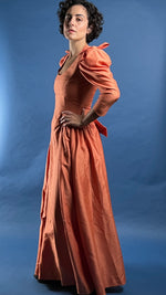 Load image into Gallery viewer, Vintage 1980s Organza Coral Maxi Dress
