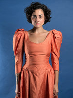 Load image into Gallery viewer, Vintage 1980s Organza Coral Maxi Dress
