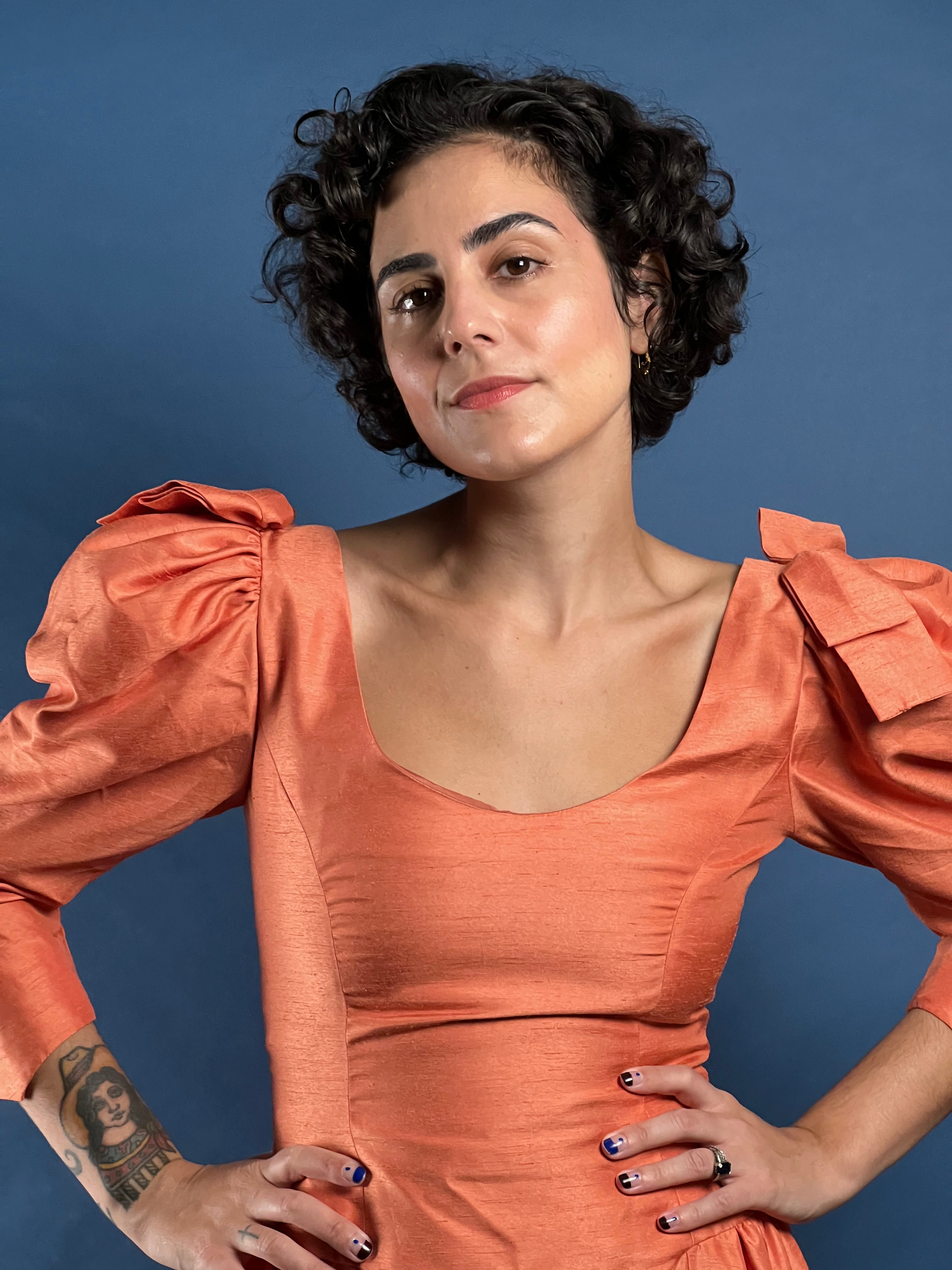 Vintage 1980s Organza Coral Maxi Dress