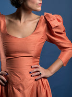 Load image into Gallery viewer, Vintage 1980s Organza Coral Maxi Dress
