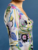 Load image into Gallery viewer, Vintage 1990s ETRO Floral Midi Satin Dress
