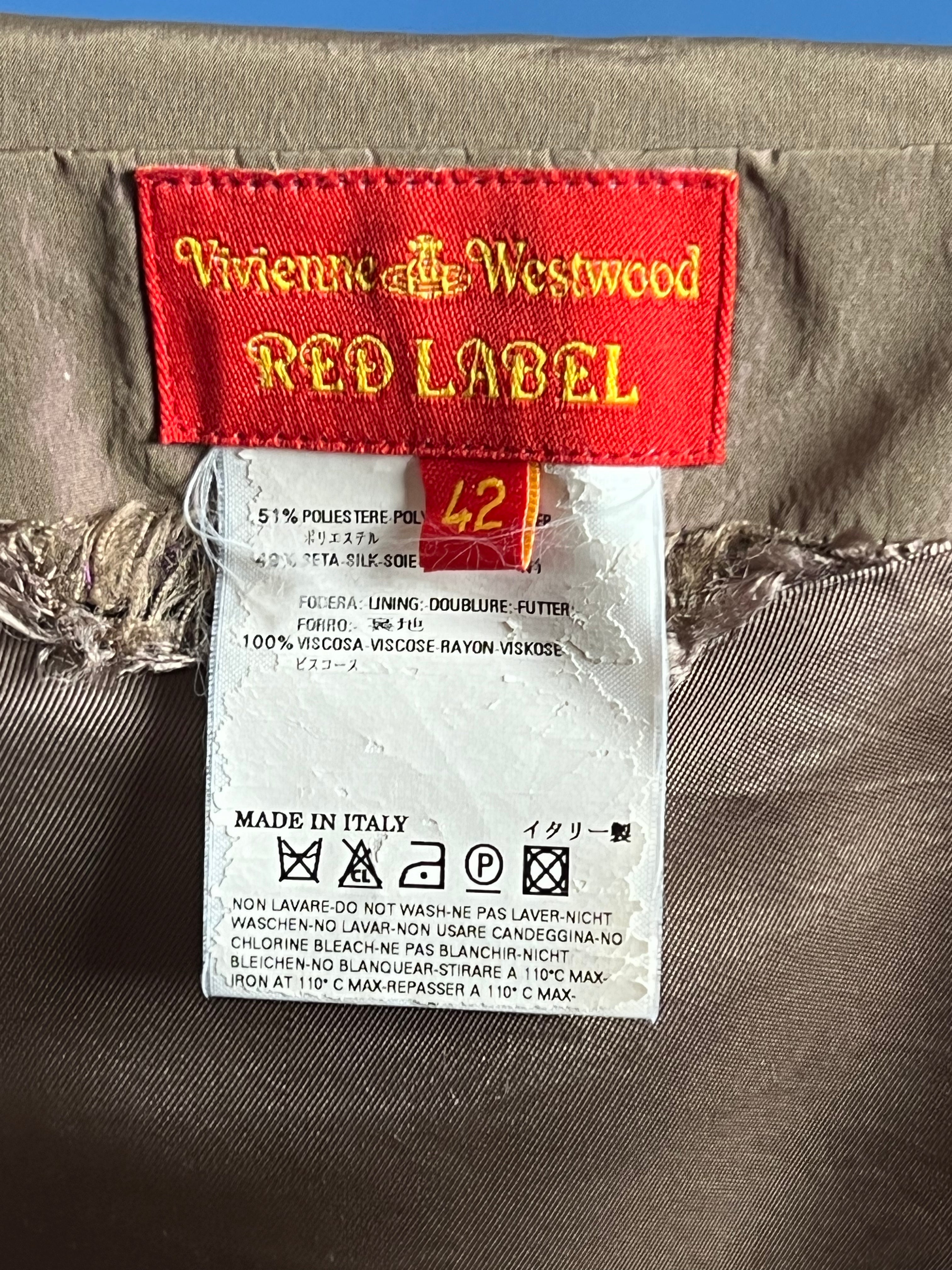 Vintage Early 90s Vivienne Westwood Taffeta Midi Dress, Made in Italy